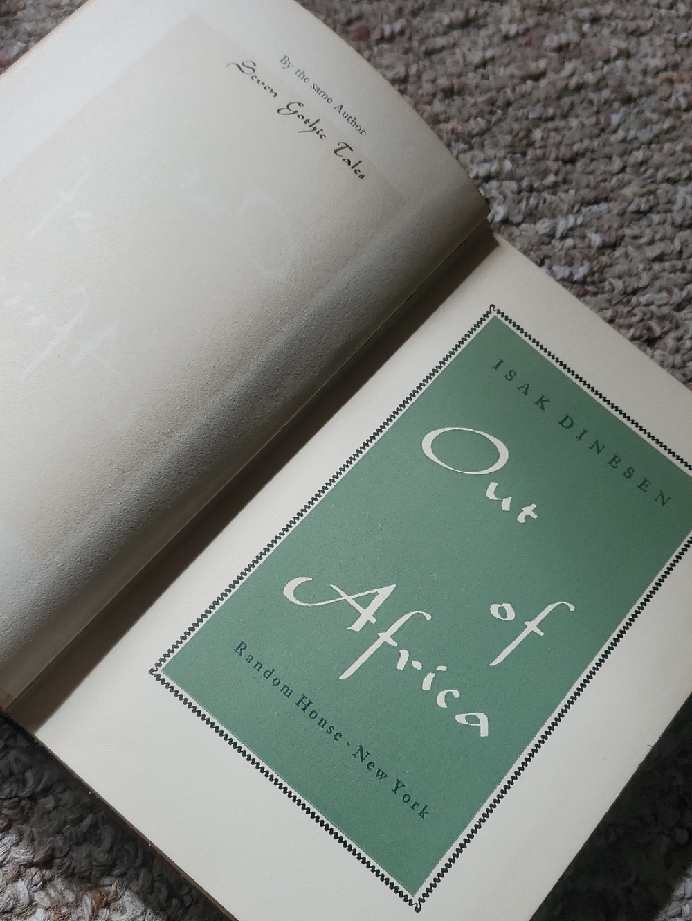 Out of Africa By Isak Dinesen First Edition 1938 - Picture 3 of 7